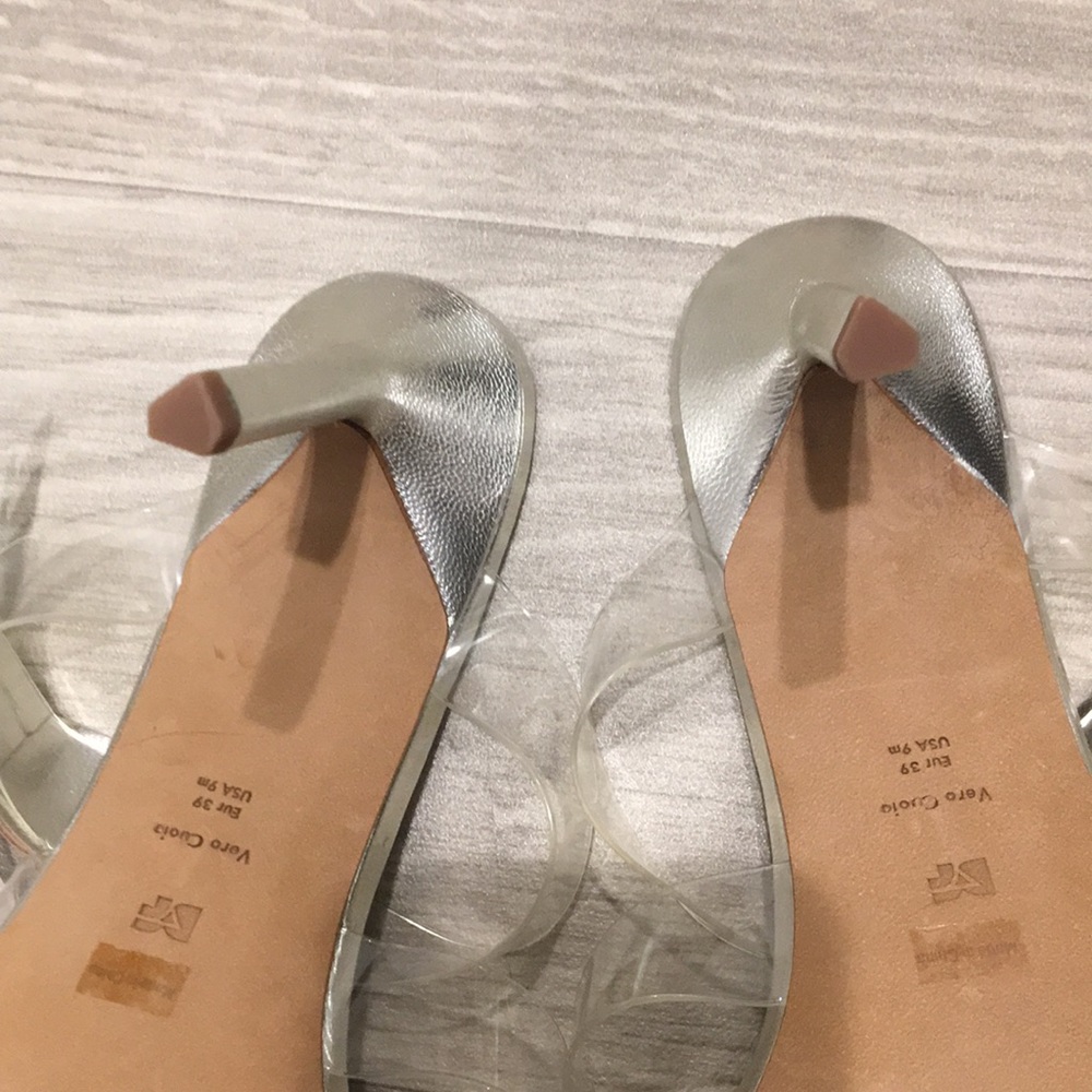 LMT: Diane Von Furstenberg Amari Metallic Leather Sandal (see updated photos) - Picture 11 of 15